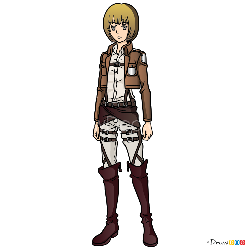 How To Draw Armin Arlert Attack On Titan 0155